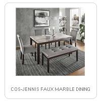 COS-JENNIS FAUX MARBLE DINING